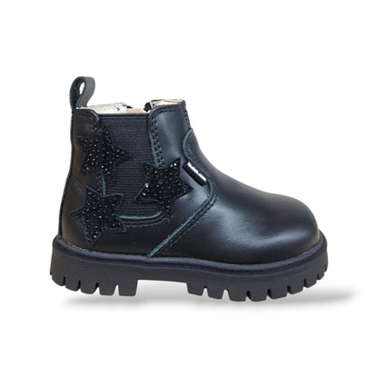 balducci-cita-matr2733-stivaletto-primi-passi-bambina-nero-stelle-glitter-pelle-zip-laterale-artigianale-italiano-premium-taglie-20-26-scarpetteria-gica-trani
