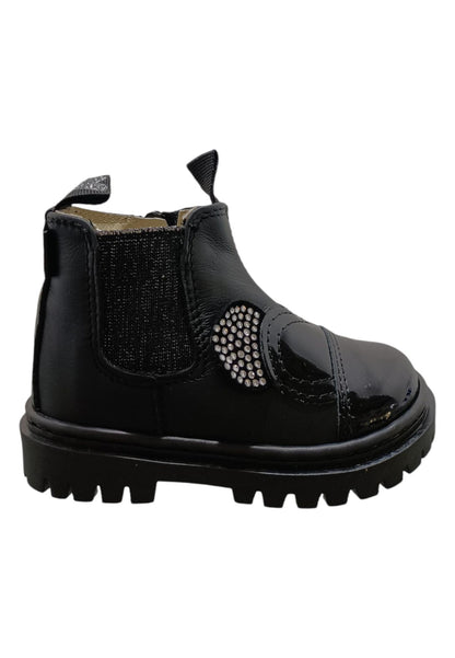 Stivaletti bambina Balducci Matrix nero pelle - Primi passi Made in Italy