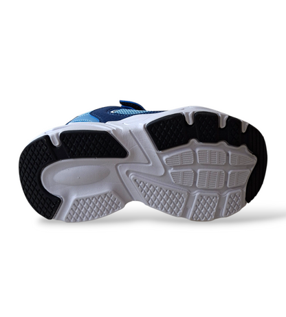 Diadora Alley – Sneakers Bambino Blu Celeste | Scamosciato e Velcro | Taglie 28-35