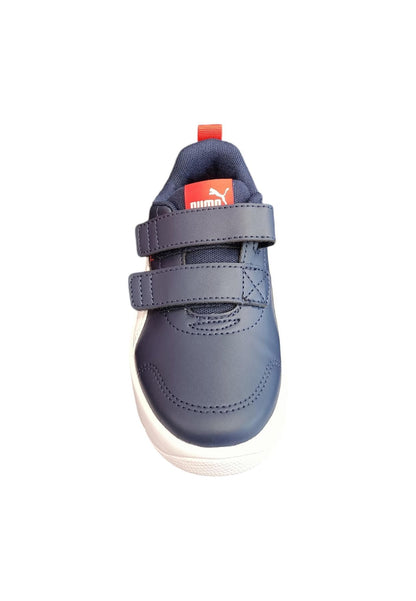 Scarpe sneakers Unisex bambini PUMA COURTFLEX  blue-bianco-rosso velcro