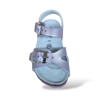 Sandalo Bio Sughero Bambine Grunland Junior Aria Glicine – Primissimi Passi Fibia EVA Taglia 20-24