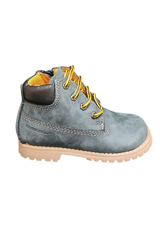 Boscaiolo bambino Shooterino Basic blue camel pelle lacci casual style
