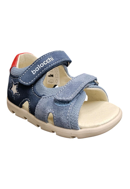 Sandali bambino Balocchi Over blue celeste rosso primi passi