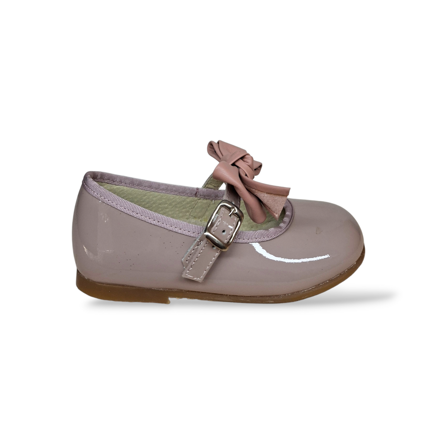 Ballerine bambina PANYNO cipria vernice fibbia cerimonia eleganti