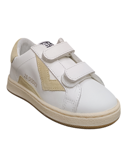Scarpe sneakers Bambini e ragazzi 2B12 BABYMINI SUPRIME  bianco-beige velcro