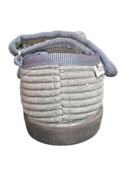 Ballerina bambina Vul-Ladi Candy grigio velluto velcro elegance style