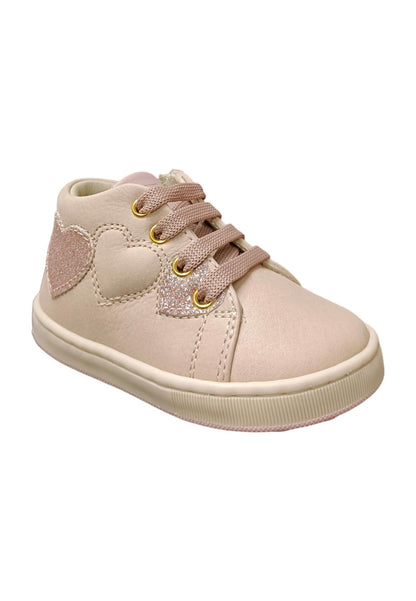 Scarpe sneakers bambina balducci cita  rosa laccio e zip laterale
