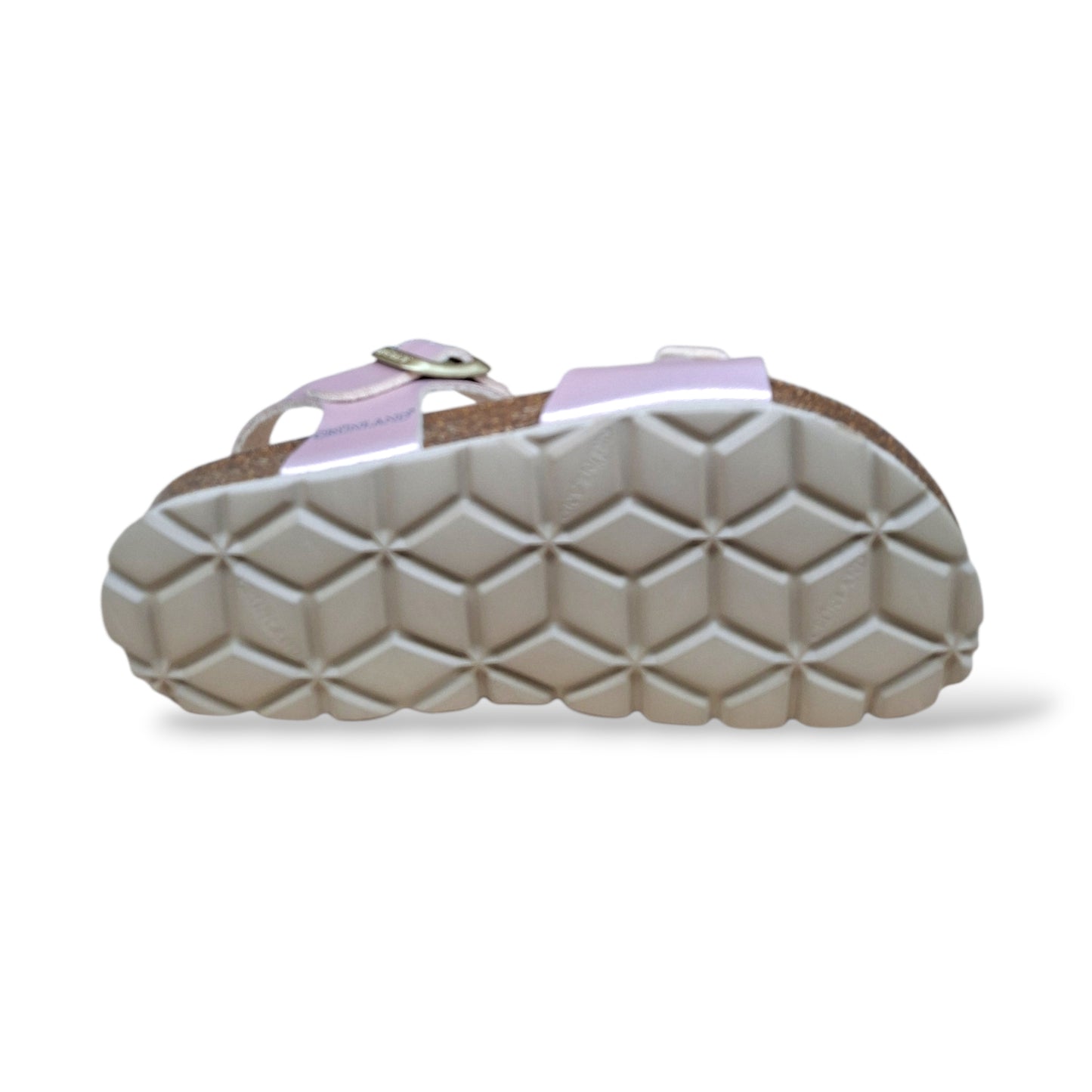 Sandalo Bio Sughero Bambine e Ragazze Grunland Junior Luce Pink – Fibia Sottopiede Sughero EVA