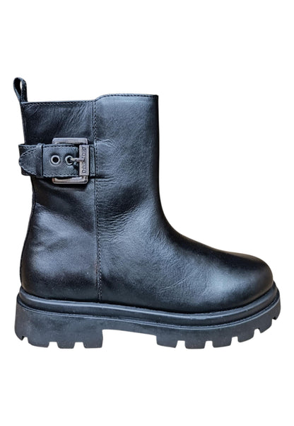 Stivaletti bambina Gioseppo Ubly nero pelle - Stile elegante con zip laterale