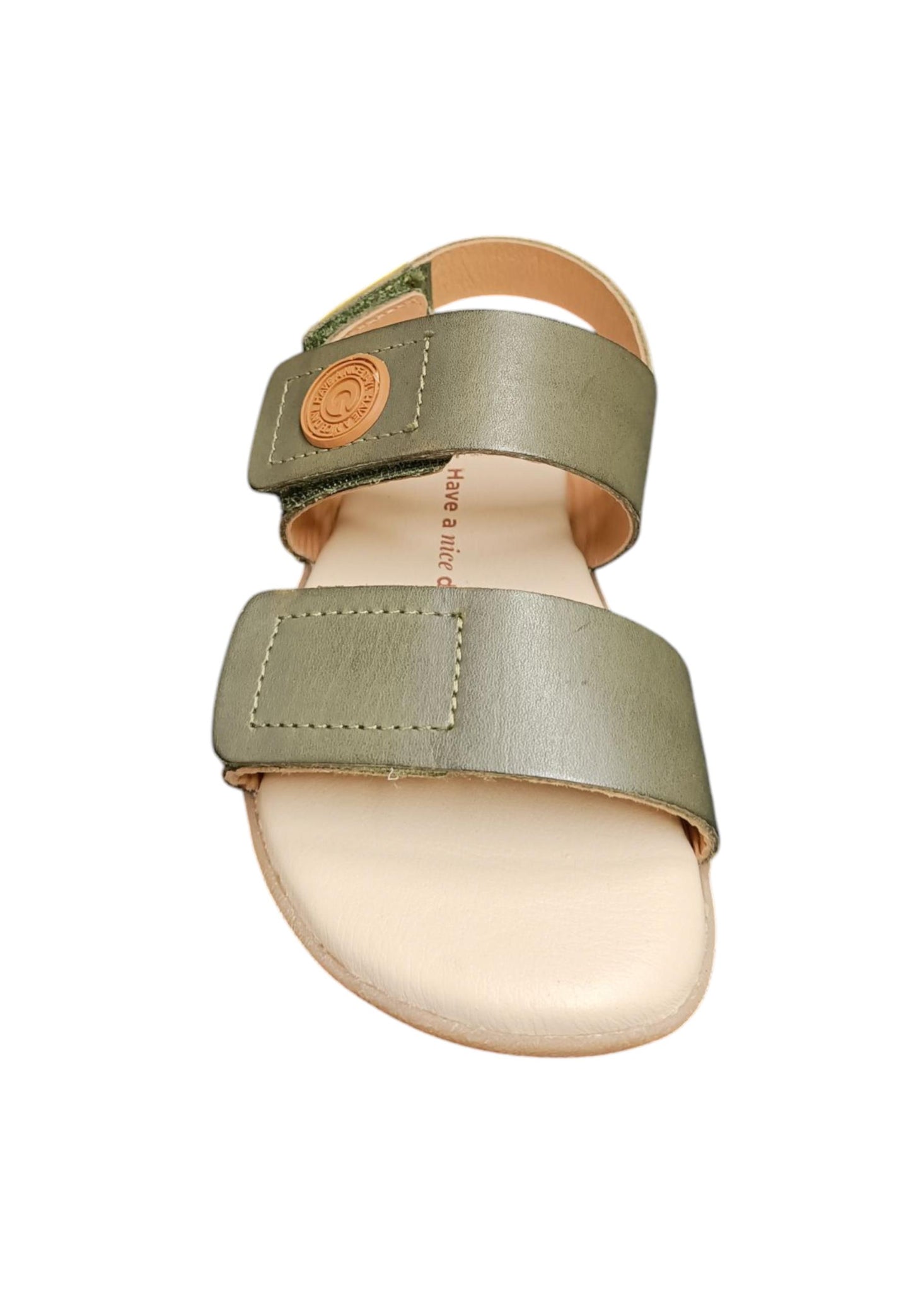 Sandalo bambino Gioseppo Lenroot kaki pelle velcro comfort elegance