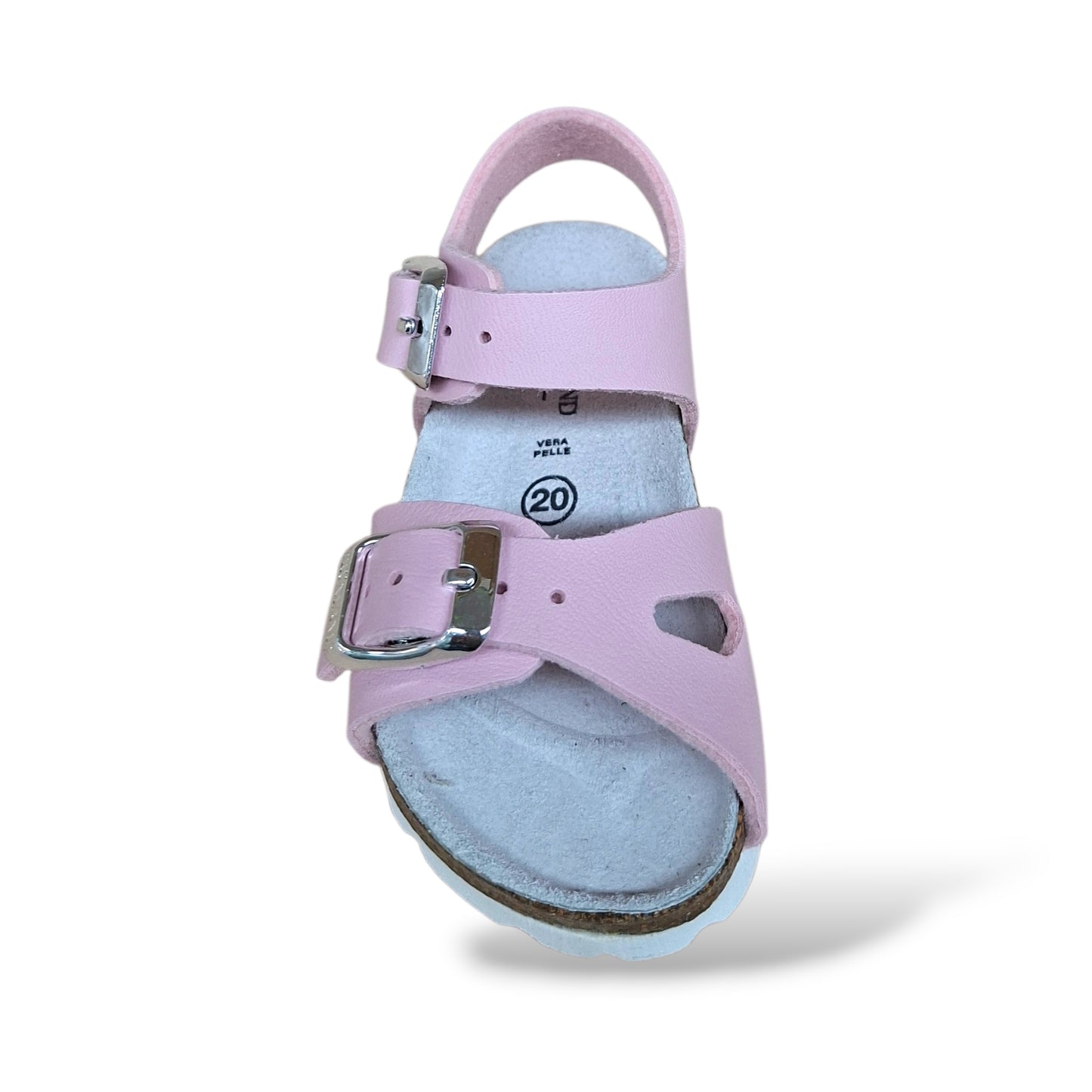 Sandalo Bio Sughero Bambine Grunland Junior Aria Rosa – Primissimi Passi Fibia EVA Taglia 20-24