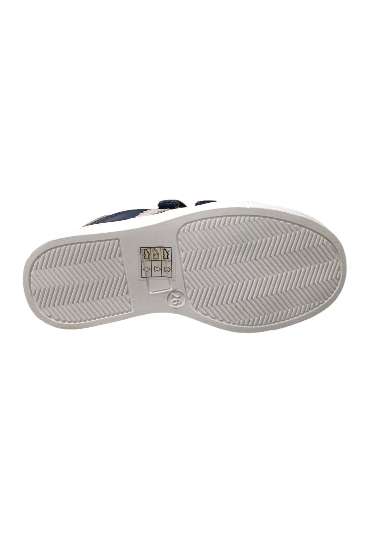 Scarpe sneakers Unisex bambini balducci BUTTER  blue-bianco laccio e zip laterale