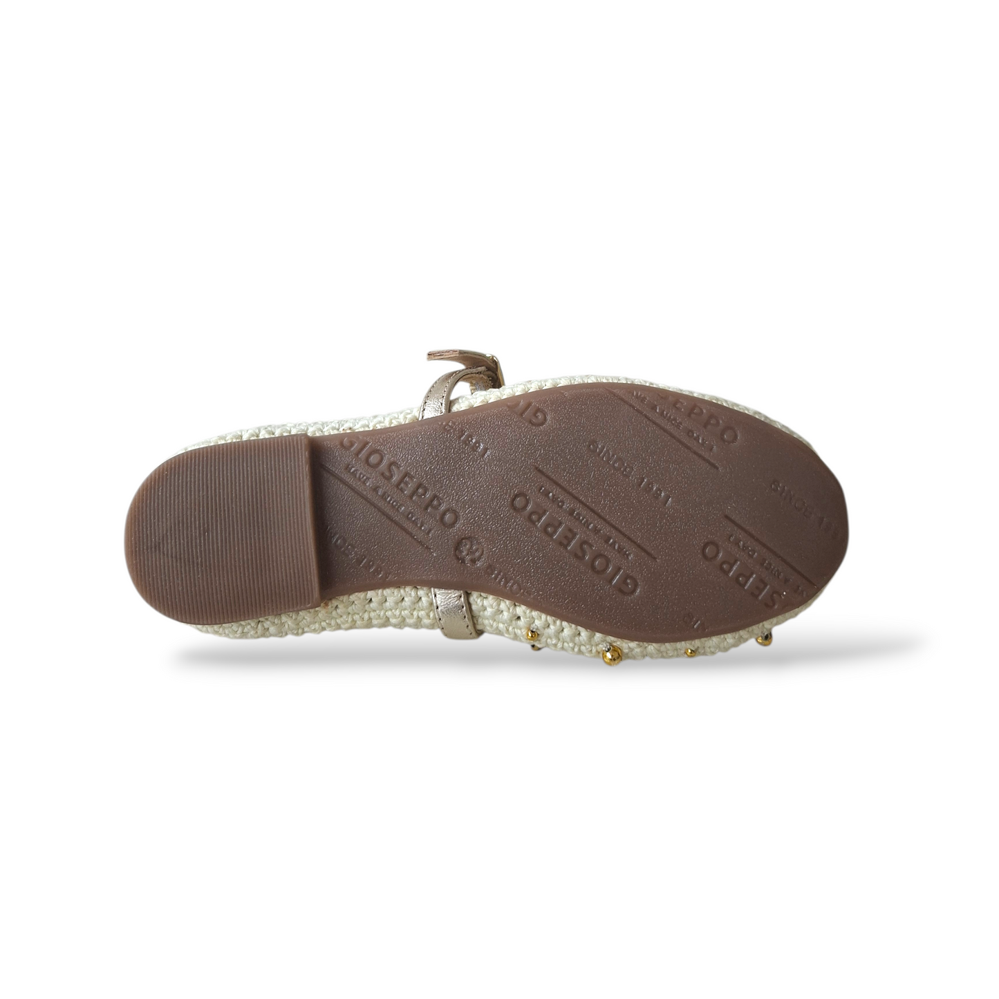 Scarpe ballerina Bambine e ragazze GIOSEPPO rubicon 78536 beige-platino fibia