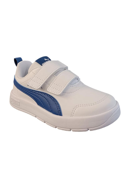 Scarpe sneakers Unisex bambini PUMA COURTFLEX  blue-bianco-rosso velcro