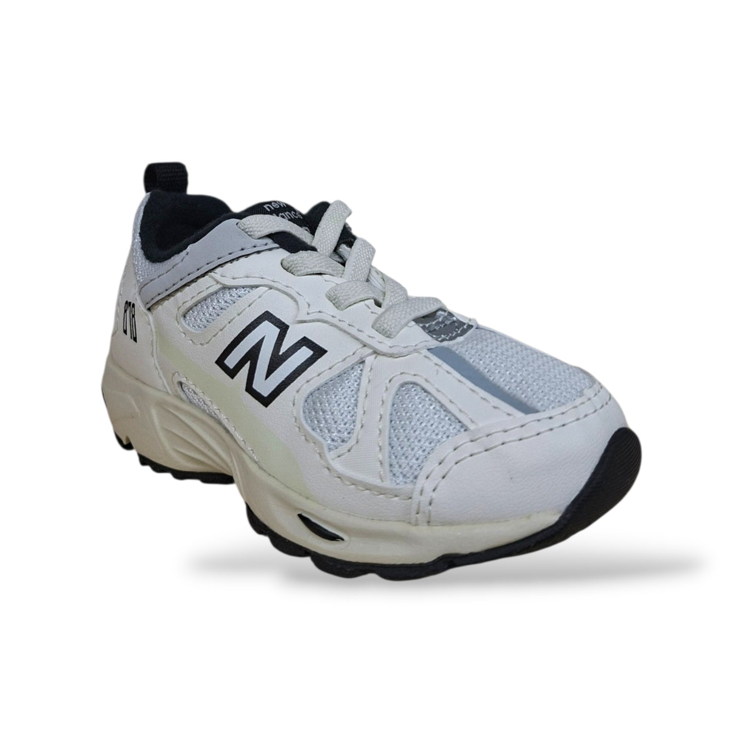 New Balance 878 Sneakers Bambini Ragazzi Bianco Nero | Taglia 20-35 | Suede Tessuto | Scarpetteria Gica