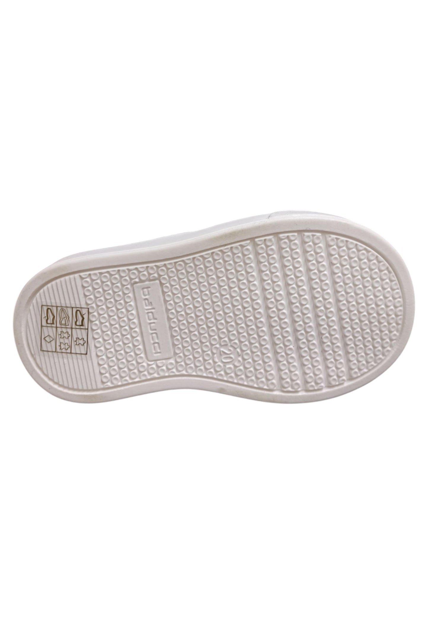Sneakers primi passi bambino Balducci Cita beige blu pelle - Stile naturale con velcro