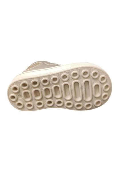 Scarpe sneakers bambina balducci cita  champagne-oro laccio e zip laterale