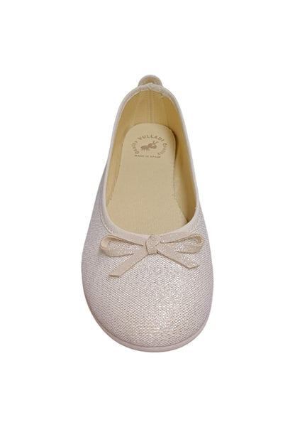 Ballerina bambina Vul-Ladi Candy bianco tela elastico comfort style