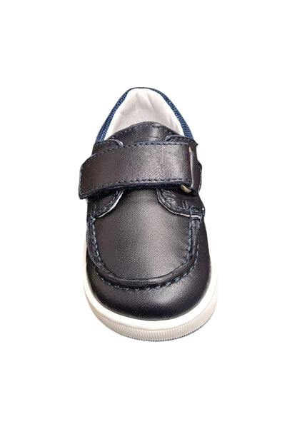 Mocassino primi passi Balducci Cita blue bianco pelle velcro anatomico