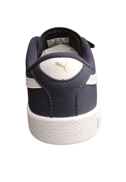 Sneakers Bambini Puma Club Blu Bianco Suede - Scarpe Ginnastica Velcro