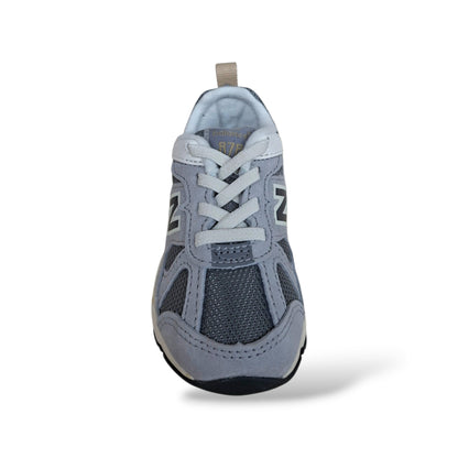 New Balance 878 Sneakers Bambini Ragazzi Grigio Bianco | Taglia 20-27 | Suede Tessuto | Scarpetteria Gica
