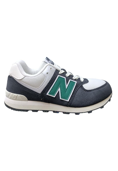 Scarpe snekears Bambini e ragazzi New Balance 574  blue-verde-bianco laccio