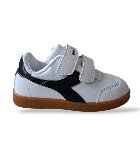 Scarpe sneakers Bambini e ragazzi Diadora KYOTO bianco-nero velcro