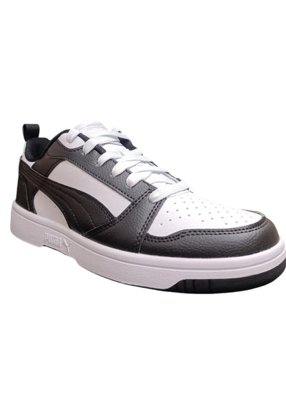 Scarpe sneakers Bambini e ragazzi PUMA REBOUND  nero-bianco laccio