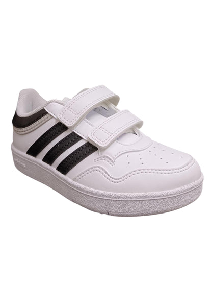 sarpe sneakers Bambini e ragazzi adidas hoops  bianco-nero velcro
