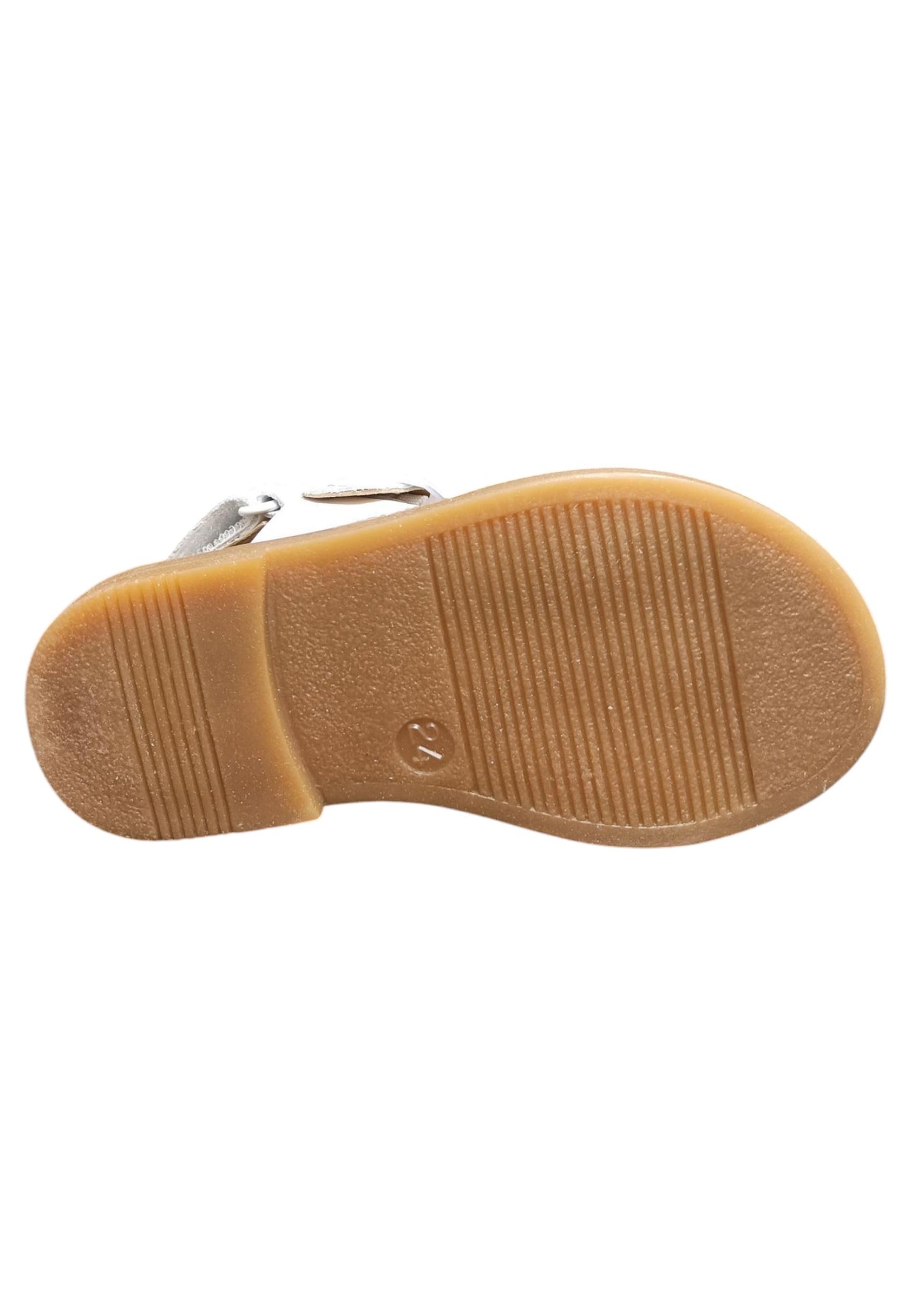 Sandalo bambina Platis Open Classic bianco pelle - Sandalo da passeggio con velcro