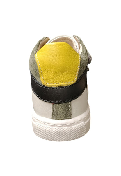 Scarpe sneakers Bimbo ciao STAR BABY  bianco-verdone-nero velcro