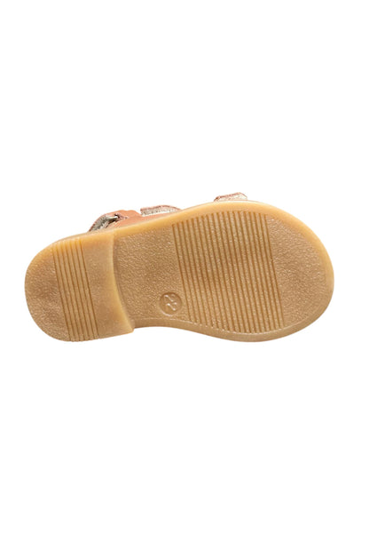 Sandalo bambino Platis Open Classic cuoio pelle - Sandalo da passeggio con velcro