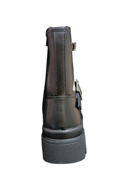 Stivaletti bambina Ferrè Polacco nero pelle - Stile elegante con zip laterale