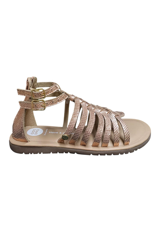 Sandali bambina Gioseppo Onalaska oro rosato pelle