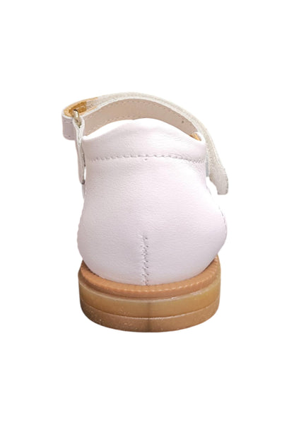 Scarpe sandalo tallonato Bambine platis open classic  bianco velcro