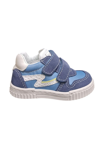 Scarpe sneakers Bambini balocchi MINI  blue-azzurro-bianco-giallo velcro