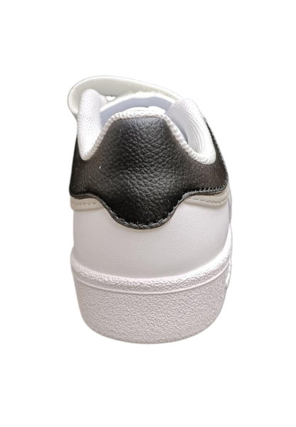 sarpe sneakers Bambini e ragazzi adidas hoops  bianco-nero velcro