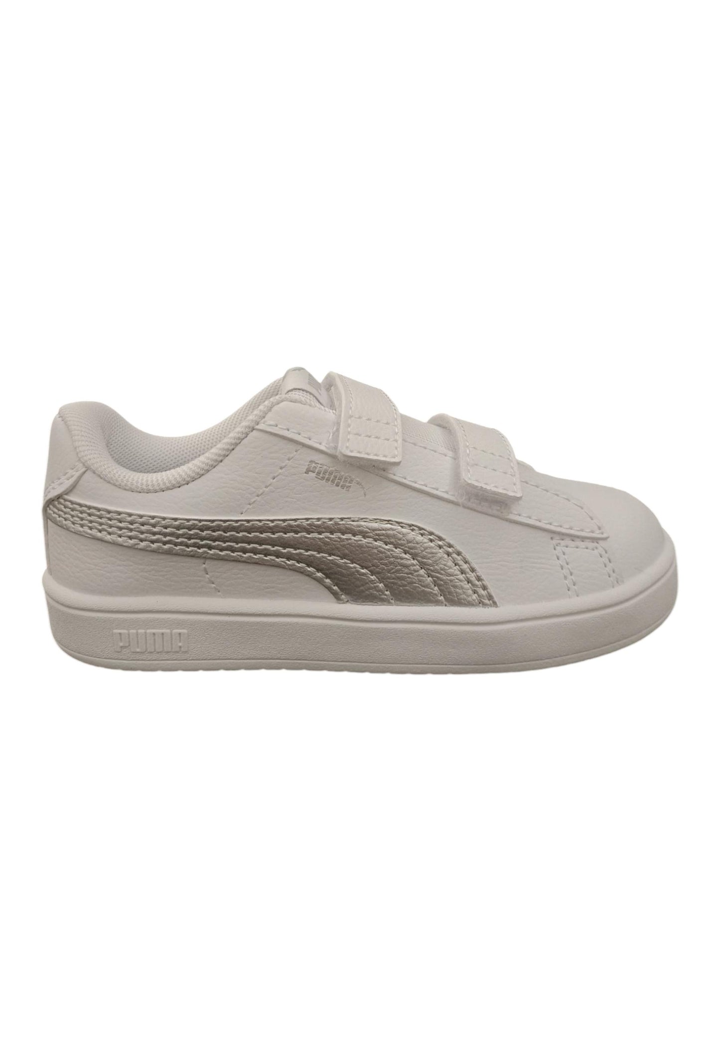 Scarpe sneakers Bambine e ragazze PUMA rickie classic  bianco-grigio velcro