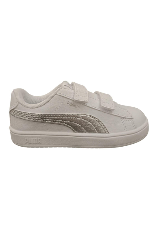 Scarpe sneakers Bambine e ragazze PUMA rickie classic  bianco-grigio velcro