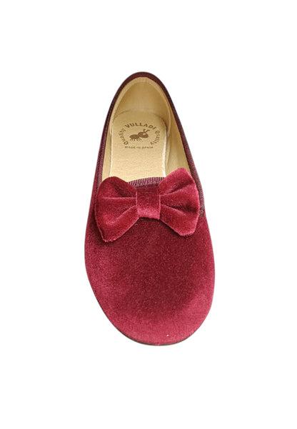 Ballerina ragazza Vul-Ladi Candy bordeaux velluto velcro elegance style