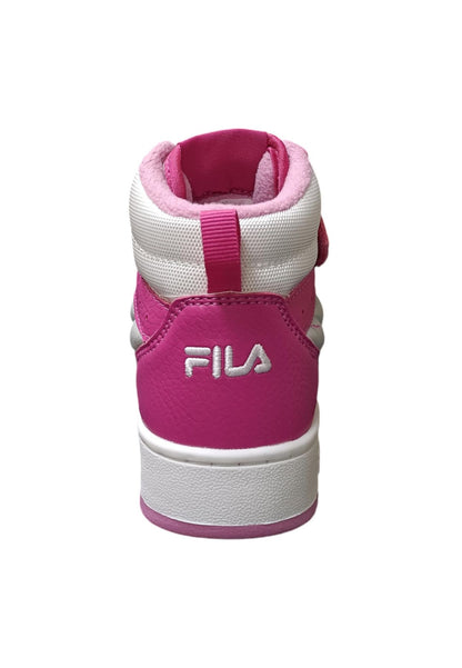Scarpe sneakers Unisex bambino fila REGA  bianco-celeste-blue laccio elastico e velcro