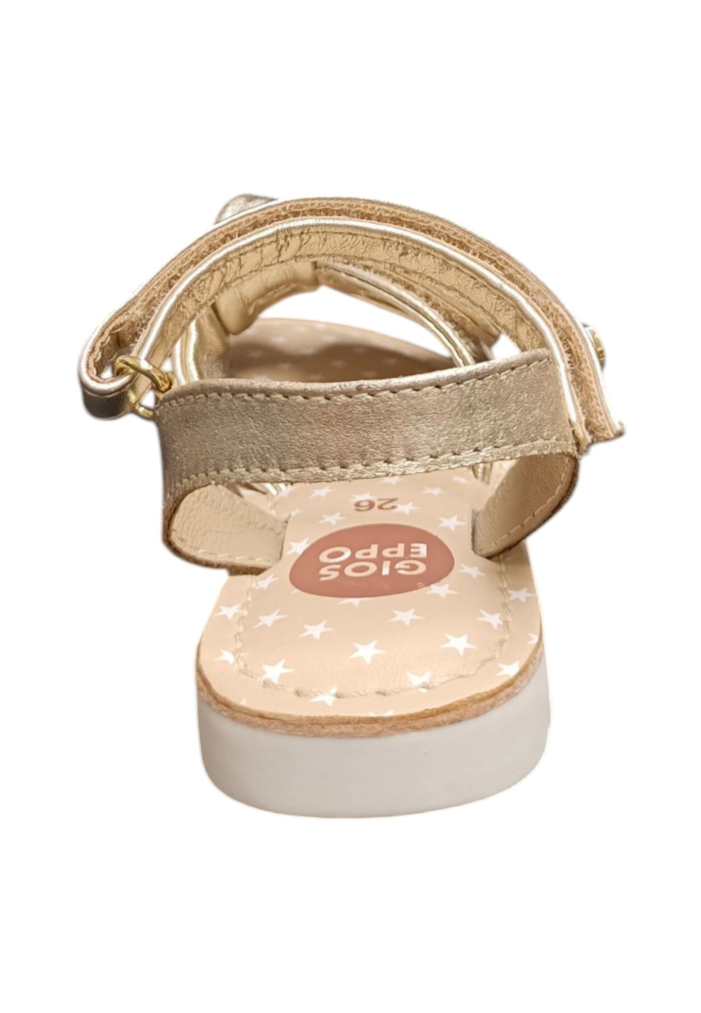 Sandali bambina Gioseppo Wareham platino pelle