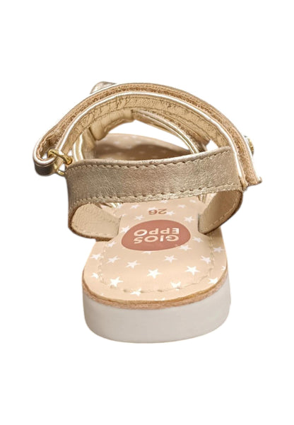 Sandali bambina Gioseppo Wareham platino pelle