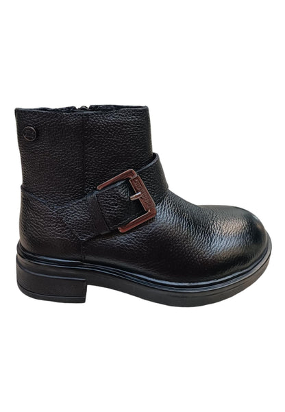 Stivaletto Bambine Gioseppo LAPEER Nero con Zip - Scarpe Pelle