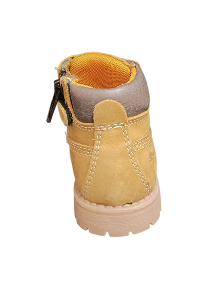 Boscaiolo bambino Shooterino Basic camel marrone pelle lacci casual style