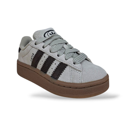 scarpe-ragazzi-adidas-campus-originals-grigio-marrone-camel-suede-3-stripes-lacci-streetwear-scuola-scarpetteria-gica-trani
