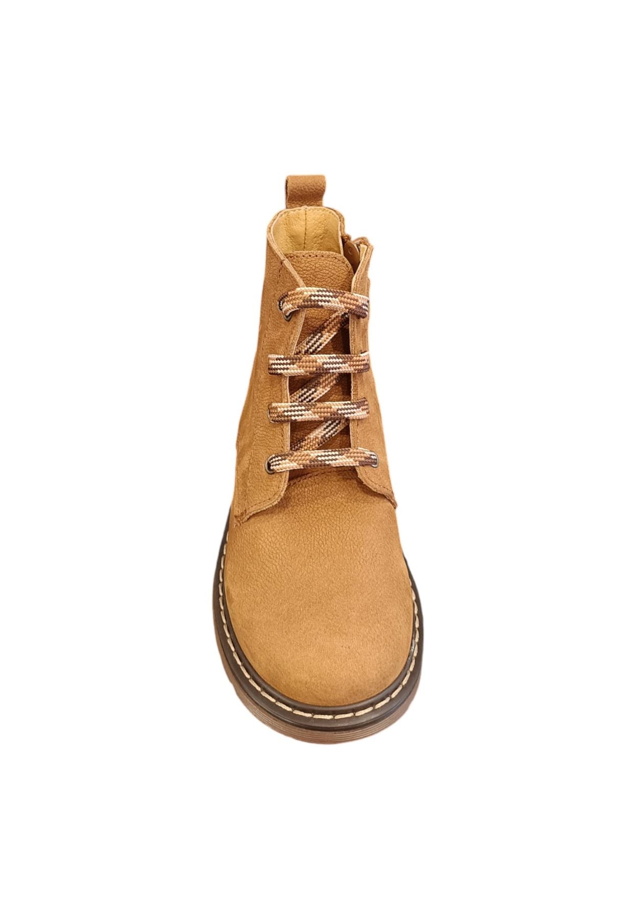 Anfibio bambino Platis P1196 tabacco suede zip laterale urban style