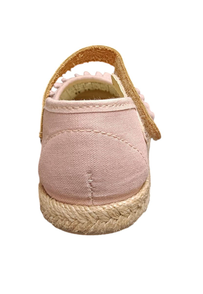 Espadrillas bambina Vul-Ladi Carla beige rosa verde tela velcro summer style