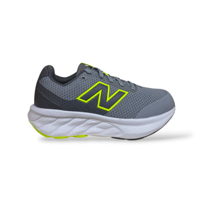 New Balance 520 Sneakers Ragazzi Grigio Giallo | Taglia 36-40 | Tessuto Lacci | Scarpetteria Gica