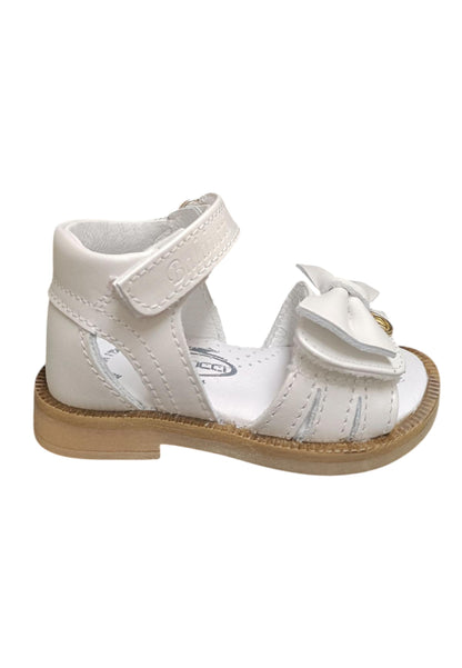Scarpe sandalo tallonato Bambine balducci CITA  bianco velcro